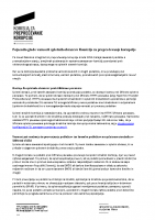 Pojasnilo glede varnosti podatkov, posredovanih prek spletnih obrazcev