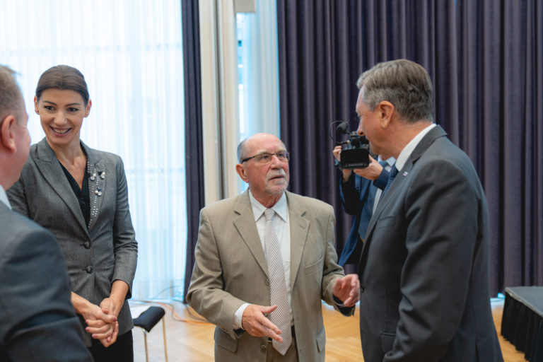 Ministrica za pravosodje dr. Dominika Švarc Pipan, dr. Albin Igličar in predsednik RS Borut Pahor
